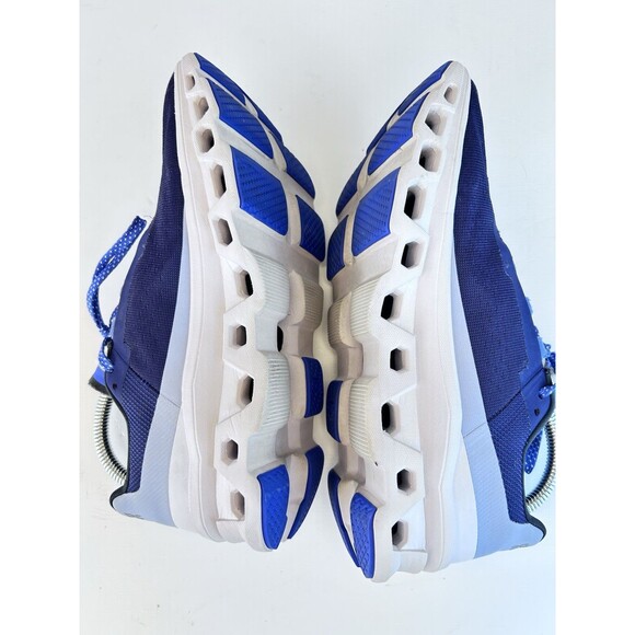 On Cloud Cloudmonster Womens Size 9 Helion Cloudtec Running Shoes Blue And White - Picture 4 of 9